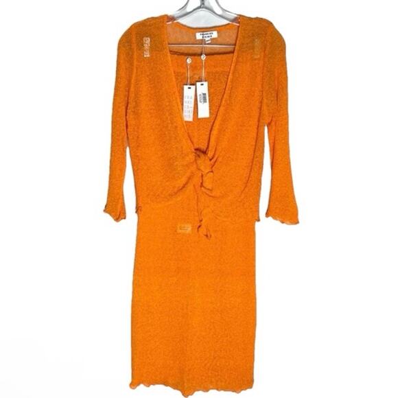 NEW Frankies Bikinis SET Hilary Knit Cardigan Opal Skirt Coverup Sz XS - Picture 10 of 10